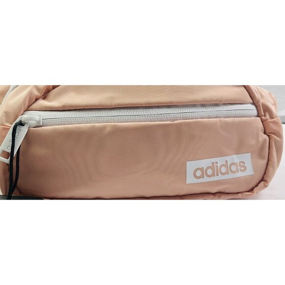 ADIDAS CORE WAIST PACK~ Bag Fanny Pack Glow Sport Bag Pink /White/Black (coral) - Picture 2 of 12